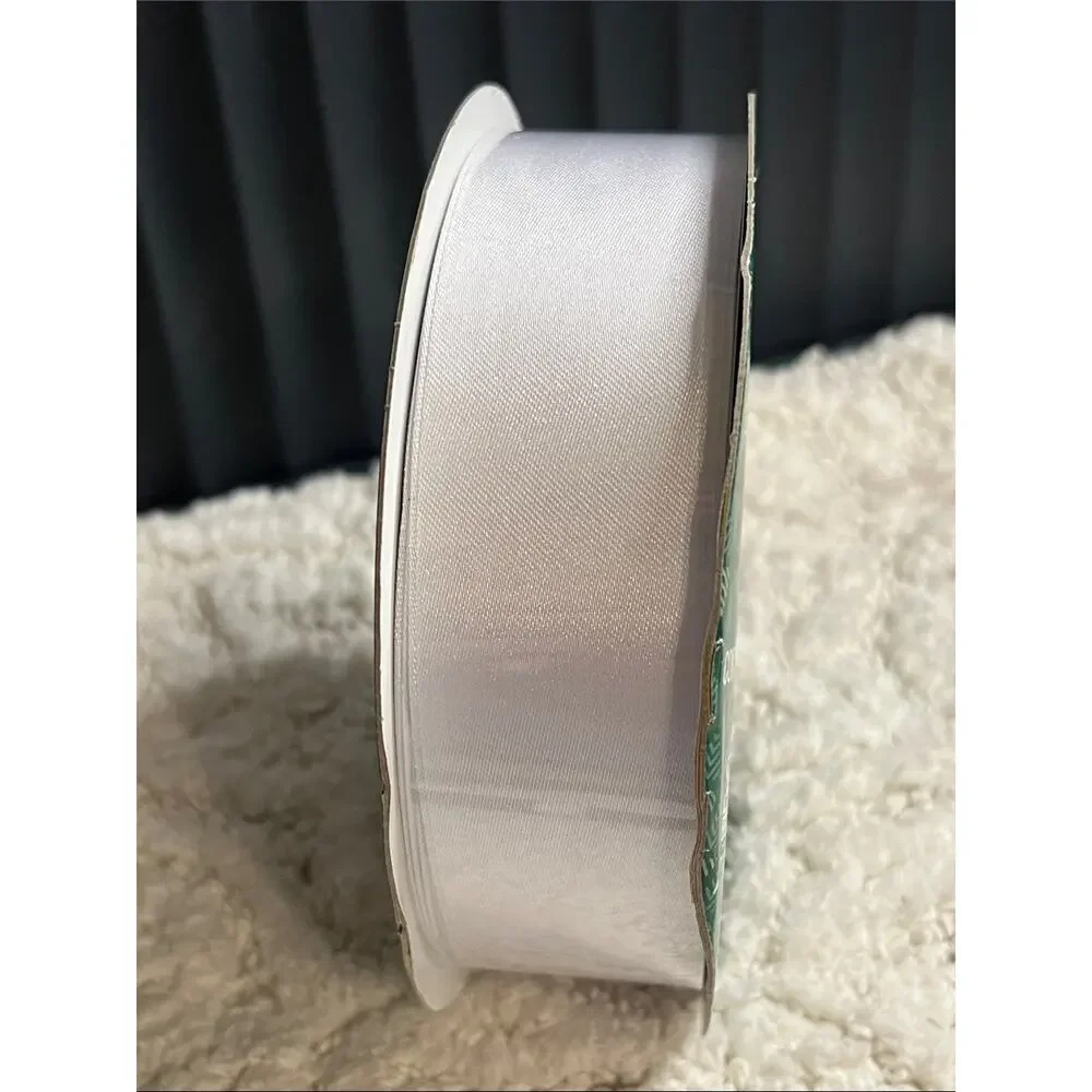Kirkland Wired Ribbon Silvery White 50 Yd x 1.5”